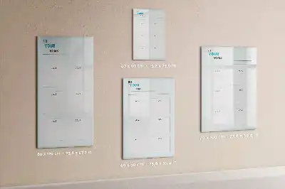Magnetická popisovací tabule plánovač cílů