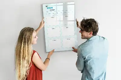 Magnetická popisovací tabule plánovač cílů