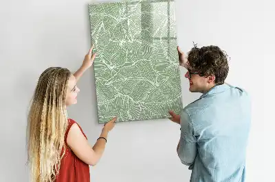 Magnetická tabule na kreslení vzor s velkými listy