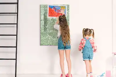 Magnetická tabule na kreslení vzor s velkými listy