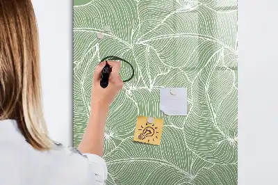 Magnetická tabule na kreslení vzor s velkými listy