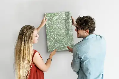 Magnetická tabule na kreslení vzor s velkými listy