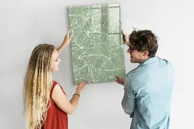Magnetická tabule na kreslení vzor s velkými listy