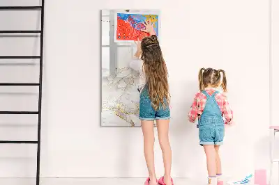 Magnetická kreslicí tabule v dekoru mramoru