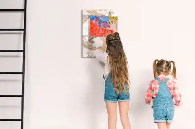 Magnetická popisovací tabule vzor ptačích patek