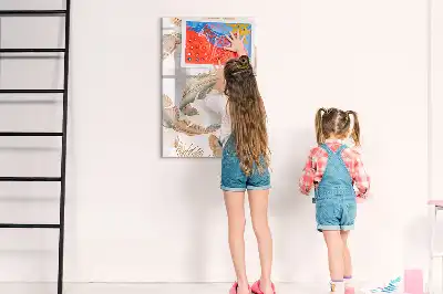 Magnetická popisovací tabule vzor ptačích patek