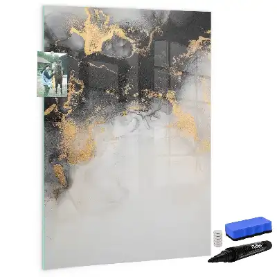 Magnetická tabule na kreslení v designu mramorové abstrakce