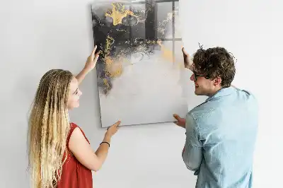 Magnetická tabule na kreslení v designu mramorové abstrakce