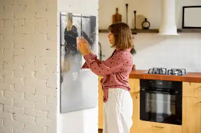 Magnetická tabule na kreslení v designu mramorové abstrakce