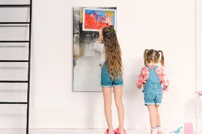 Magnetická tabule na kreslení v designu mramorové abstrakce