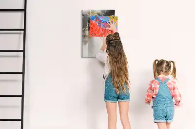 Magnetická tabule na kreslení v designu mramorové abstrakce