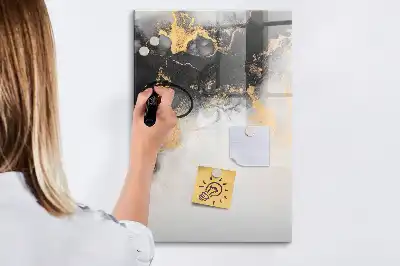 Magnetická tabule na kreslení v designu mramorové abstrakce