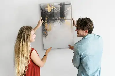 Magnetická tabule na kreslení v designu mramorové abstrakce