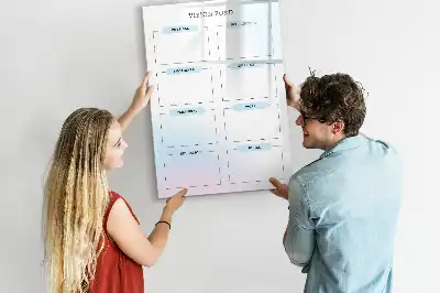 Magnetická popisovací tabule bílá deska