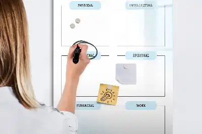 Magnetická popisovací tabule bílá deska