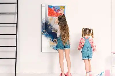 Magnetická tabule na kreslení v designu absolutní mramor