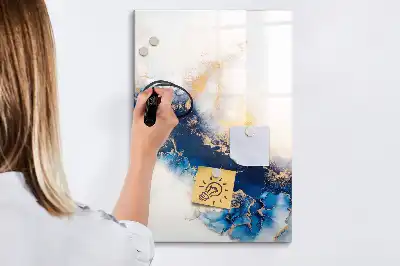 Magnetická tabule na kreslení v designu absolutní mramor