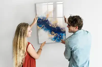 Magnetická tabule na kreslení v designu absolutní mramor