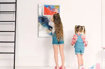 Magnetická tabule na kreslení v designu absolutní mramor
