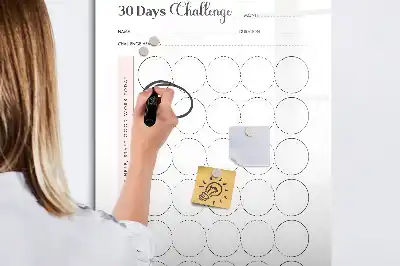 Magnetická popisovací tabule 30denní výzva