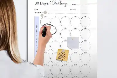 Magnetická tabule na kreslení 30denní plánovač