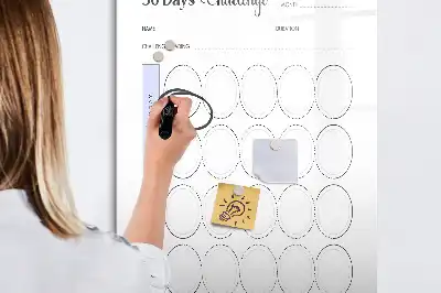 Magnetická tabule na kreslení 30denní plánovač