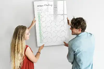 Magnetická popisovací tabule plánovač výzev