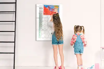 Magnetická popisovací tabule plánovač výzev