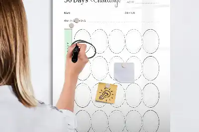 Magnetická popisovací tabule plánovač výzev