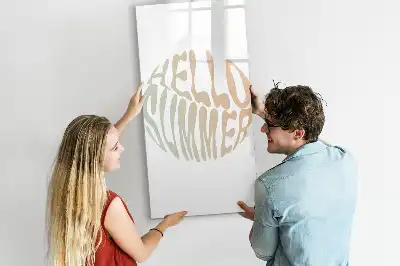 Magnetická tabule na kreslení s motivem Nápis Vítej léto