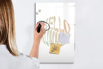 Magnetická tabule na kreslení s motivem Nápis Vítej léto