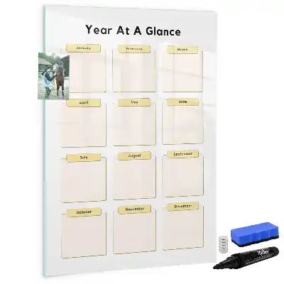 Magnetická popisovací tabule roční plánovač
