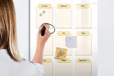 Magnetická popisovací tabule roční plánovač