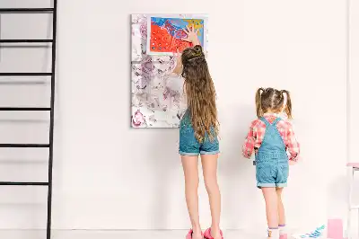 Magnetická popisovací tabule s motivem růží