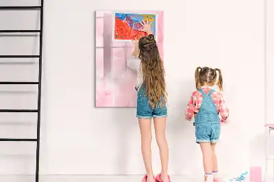 Magnetická popisovací tabule motiv jemná pírka