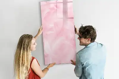 Magnetická popisovací tabule motiv jemná pírka