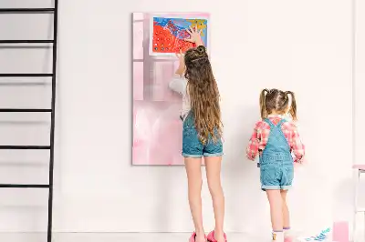 Magnetická popisovací tabule motiv jemná pírka