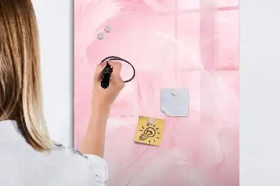 Magnetická popisovací tabule motiv jemná pírka