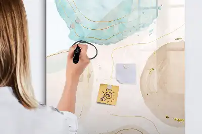 Magnetická tabule na kreslení v designu pastelových skvrn