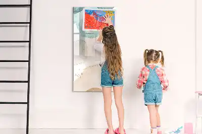 Magnetická tabule na kreslení v designu pastelových skvrn