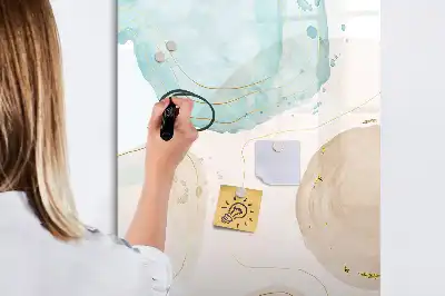 Magnetická tabule na kreslení v designu pastelových skvrn