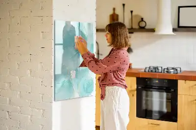 Magnetická popisovací tabule s motivem mramorové abstrakce