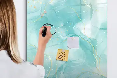 Magnetická popisovací tabule s motivem mramorové abstrakce