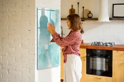Magnetická popisovací tabule s motivem mramorové abstrakce