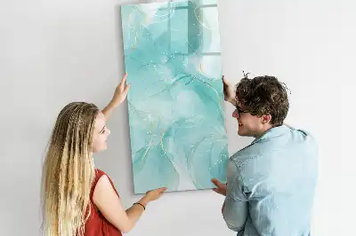 Magnetická popisovací tabule s motivem mramorové abstrakce