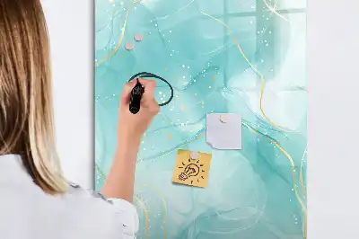 Magnetická popisovací tabule s motivem mramorové abstrakce