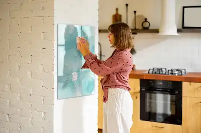 Magnetická popisovací tabule s motivem mramorové abstrakce