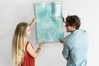 Magnetická popisovací tabule s motivem mramorové abstrakce