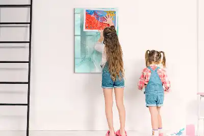 Magnetická popisovací tabule s motivem mramorové abstrakce