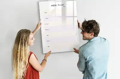 Magnetická popisovací tabule plánovač jídelníčku